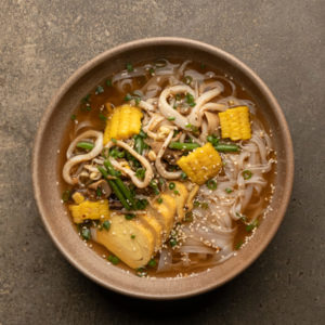 Лапша в бульоне лемонграсс с кальмаром 650 гр