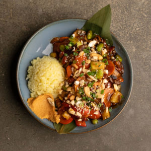 Овощное рагу с рисом в соусе пад тай 440 гр